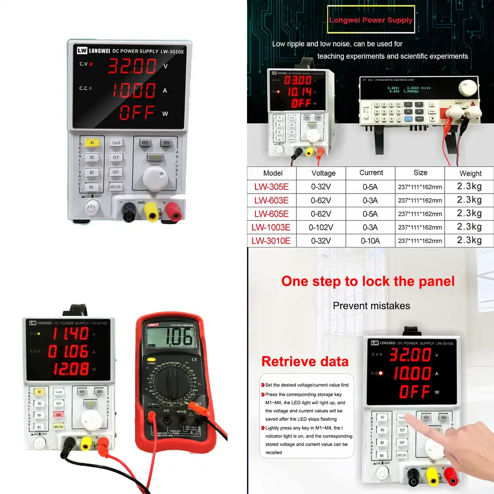 High Precision Dc Power Supply 30V 10A - 新製品 30V 10A 調整可能高精度ベンチラボ用DC電源（充電機能付き）